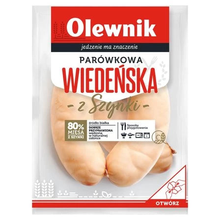 OLEWNIK Parówkowa wiedeńska z szynki 500 g