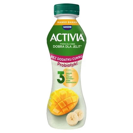 ACTIVIA Jogurt bez dodatku cukru mango banan 270 g