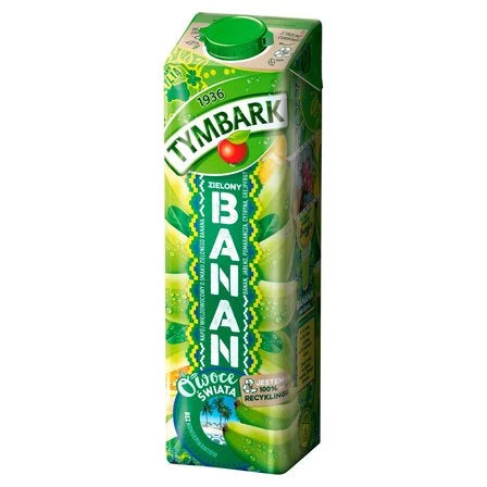 TYMBARK Owoce Świata Napój wieloowocowy zielony banan 1 L