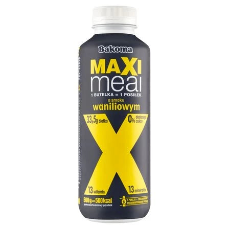 BAKOMA Maxi Meal Napój mleczny o smaku waniliowym 500 g