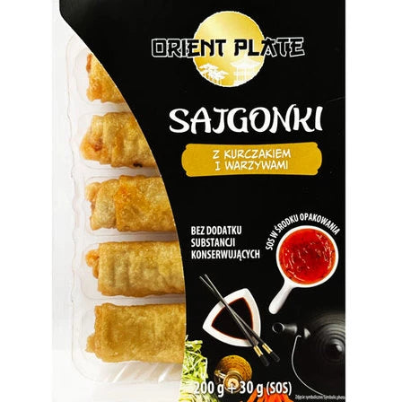 VIRTU Orient Plate Sajgonki z kurczakiem i warzywami + sos słodko-kwaśny 230 g