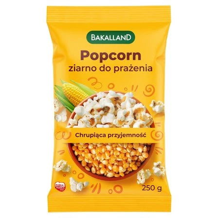 BAKALLAND Popcorn ziarno do prażenia 250 g
