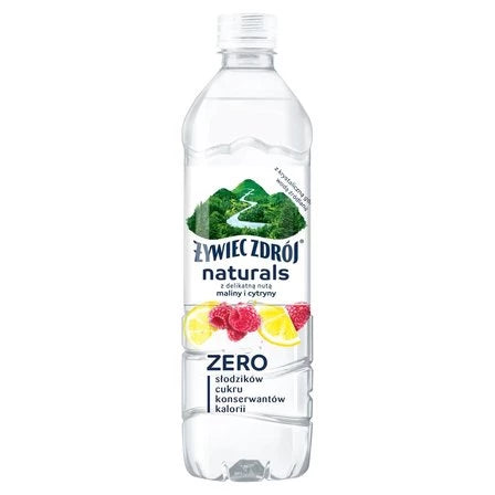 ŻYWIEC ZDRÓJ Naturals Napój niegazowany z delikatną nutą maliny i cytryny 500 ml