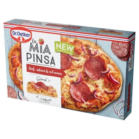 DR. OETKER La Mia Pinsa Pizza z salami wołowym 305 g