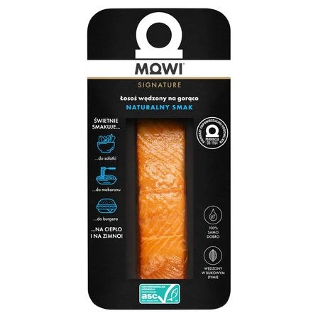 MOWI Signature Łosoś wędzony na gorąco naturalny smak 125 g