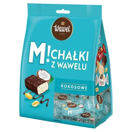 WAWEL Michałki z Wawelu Cukierki w czekoladzie kokosowe 245 g